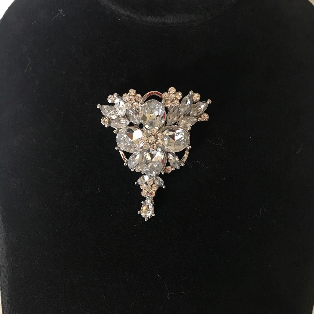2pc Rhinestone Brooch - Picture 3 of 6